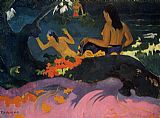 Paul Gauguin By the Sea painting